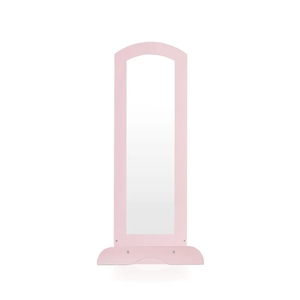 Armario de Madera para Disfraces Infantiles, Organizador de Disfraces con Puerta Abierta, Mueble Infantil con Ganchos y Espejo, Color Rosa - Product Image 6