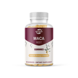 Gomitas de Raíz de Maca OEM/ODM, Gran Venta, Favorecen el Rendimiento y la Energía, Equilibrio Hormonal para Mujeres y Hombres, 60 Gomitas - Product Image 1