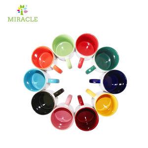 双色内色手柄颜色11盎司升华杯促销礼品生日礼物创意图案热转印 - Product Image 2