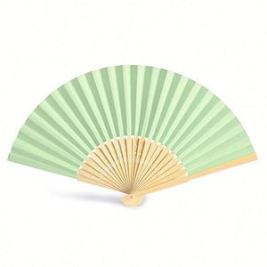 Abanicos de Bambú Rosa Personalizables, Diseño Plegable Ecológico, Técnica DIY con Flores para Bodas, Fiestas, Regalo Decorativo - Product Image 3