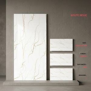 Azulejos de Porcelana con Diseño de Madera Natural Tallada, 60x120cm, Colección de Pisos Cerámicos Decorativos Pulidos - Product Image 3