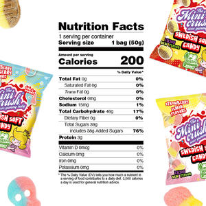 Caramelo de gominolas sueco amargo vegano personalizado al por mayor sabor afrutado a <span class=keywords><strong>cola</strong></span> con limón halal para compradores que cumplen con la Sharia - Product Image 6