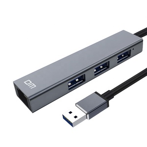 4 Cổng HUB USB2.0 Để USB2.0 * 3 + 100Mbps Cổng Ethernet Với Nhà Ở Hợp Kim Nhôm Với Giá Nhà Máy - Product Image 1