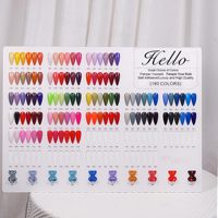 Logo personnalisé, affichage de vernis gel coloré acrylique Nail Art tableau d'affichage pour ongles colorés DIY livre d'affichage de nuancier pour ongles