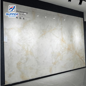 Thiêu kết đá phiến sứ gạch kích thước lớn matte và bóng bề mặt đá cẩm thạch màu sắc tinh khiết thiết kế hội trường TV nền trang trí - Product Image 3