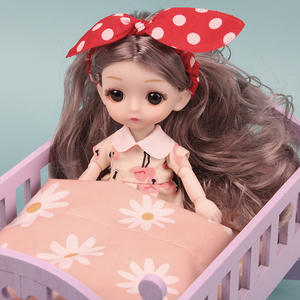 2025 nueva cama de muñeca de madera Princesa y <span class=keywords><strong>cuna</strong></span> de bebé juego de rol casa juguete Montessori otros juguetes educativos <span class=keywords><strong>para</strong></span> niños niñas CE - Product Image 4