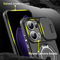 Coque de téléphone magnétique antichoc pour OPPO A6 Pro en TPU+PC avec cadre de protection de l'appareil photo au design de luxe électroplaqué