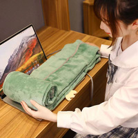Couverture en flanelle douce et portable de taille personnalisée pour usage de bureau, en polaire confortable, vente en gros 2024, avec motif d'animaux de dessin animé