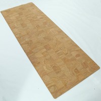 Tapis de yoga en liège et caoutchouc de qualité supérieure, 183 cm, prix de gros pour marque privée 	 Tapis de yoga en liège de haute qualité