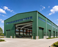 Edificio Moderno de Estructura de Acero para Almacenamiento, Fabricación y Producción