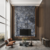 Dalles de pierre frittée en quartz artificiel poli à veines, grand format 800x2600x9mm, haute qualité, pour revêtement de sol