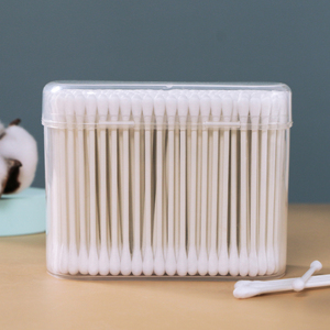 350 pièces, grande taille, vente en gros, cotons-tiges à double tête faciles à ouvrir pour usage domestique, personnalisables en papier/<span class=keywords><strong>bambou</strong></span>/plastique - Product Image 3
