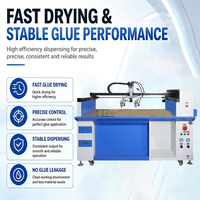 Machine de distribution de colle thermofusible manuelle semi-automatique à 3 axes pour le textile, modèle de bureau linéaire, pour semelles en papier Rinngo