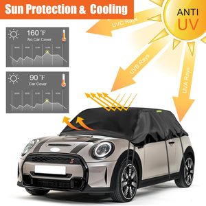 Media Cubierta Oxford <span class=keywords><strong>para</strong></span> <span class=keywords><strong>Coche</strong></span>, Resistente al Viento, al Polvo y a los Rayos UV, Protege el <span class=keywords><strong>Techo</strong></span> y Parabrisas <span class=keywords><strong>para</strong></span> Mini Cooper/S - Product Image 5