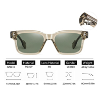 Lunettes de soleil légères et tendance avec verres PC UV400, monture intégrale, protection oculaire durable, unisexe, pour les sports de plein air, les voyages, OEM