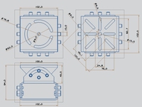 YUNTUO Max 25kgs chargement support 3 axes accessoires de vidéosurveillance connecteur de Base en métal réglable Joint de Cardan pour caméras de vidéosurveillance