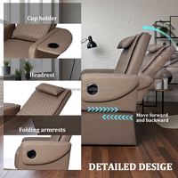 Fauteuil de manucure et pédicure multifonctionnel de luxe moderne avec design spa en cuir PU pour utilisation dans le salon