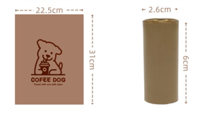 Sac à déchets pour animaux de compagnie biodégradable compostable de haute qualité au parfum de <span class=keywords><strong>café</strong></span> - Sac à crottes de chien - Product Image 3