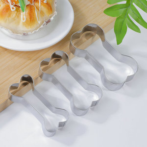 Vente chaude de qualité alimentaire chien forme d'os en acier inoxydable Cookie Biscuit Cutter outils de cuisson en gros - Product Image 2