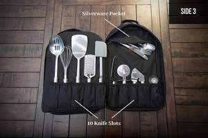 Muestra Gratis, Bolsa Impermeable para Utensilios de Cocina, Bolsa Profesional para Cuchillos de Chef Vintage, Mochila - Product Image 6