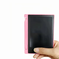 Tablette d'écriture et de dessin électronique LCD intelligente réutilisable pour enfants, 4,4 pouces, unisexe, effaçable, pour le graffiti