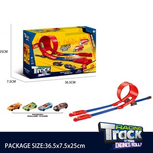 Set <span class=keywords><strong>de</strong></span> <span class=keywords><strong>Pista</strong></span> <span class=keywords><strong>de</strong></span> <span class=keywords><strong>Carreras</strong></span> Combinado: <span class=keywords><strong>Pista</strong></span> <span class=keywords><strong>de</strong></span> Tres Anillos, Coche <span class=keywords><strong>de</strong></span> <span class=keywords><strong>Carreras</strong></span> Pequeño, Juguete <span class=keywords><strong>de</strong></span> <span class=keywords><strong>Carreras</strong></span> Deslizante <span class=keywords><strong>de</strong></span> Aleación para Niños - Product Image 2
