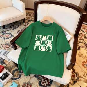 Camiseta <span class=keywords><strong>de</strong></span> Moda <span class=keywords><strong>de</strong></span> Verano para <span class=keywords><strong>Mujer</strong></span> <span class=keywords><strong>de</strong></span> Marca, Mezcla <span class=keywords><strong>de</strong></span> Algodón, MOQ Bajo con Servicio OEM - Product Image 2