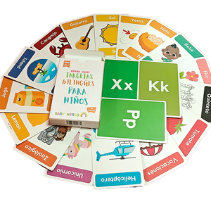 Tarjetas Educativas Laminadas Gruesas Ecológicas Impresas Personalizadas, Juego de Habilidades en Inglés Skillmatics para Niños Pequeños, Hechas de Papel - Product Image 2