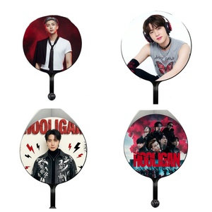 Abanico Redondo de Doble Cara con Diseño de Ídolos de Kpop, Abanico de Mano para Conciertos, Regalo para Fans de JUNGKOOK, J-HOPE, <span class=keywords><strong>SUGA</strong></span>, RM, JIN, JIMIN - Product Image 1