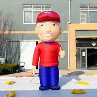 Décoration gonflable publicitaire personnalisée 3,66 m en PVC Oxford, figurine de mécanicien ou ouvrier