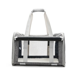 Foldable Single-Shoulder <b>Pet</b> <b>Carrier</b> - Car-Ready Expandable Tote for Cats & Dogs - Product Image 1