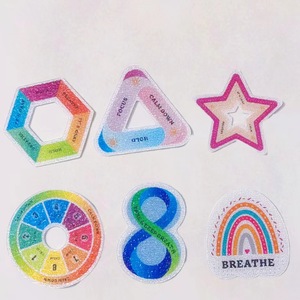 Autocollants sensoriels réutilisables en papier texturé pour apaiser l'humeur, <span class=keywords><strong>bandes</strong></span> anti-anxiété pour enfants et <span class=keywords><strong>adultes</strong></span>, respiration tactile et pleine conscience - Product Image 4