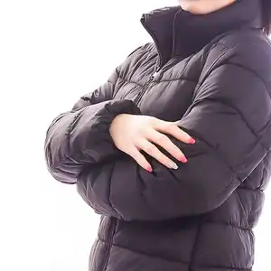 여성 솔리드 자켓 버블 짧은 코트 호흡기 숙녀 다운 코트 두꺼운 따뜻한 사용자 정의 겨울 방풍 호흡기 자켓