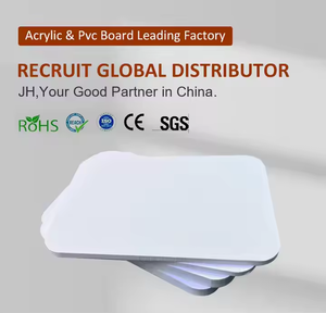 Janehong bán buôn 2-30 mét <span class=keywords><strong>PVC</strong></span> Forex tấm xốp trang trí nội thất nhà bếp Vinyl màu trắng bề mặt nhẵn - Product Image 2