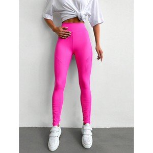 Leggings de sport pour femmes, taille haute, coupe slim, confortables, pantalons de yoga et de fitness avec design spécial pour les orteils, couleur unie - SZ-26 - Product Image 4