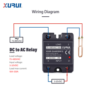 รีเลย์โซลิดสเตท XURUI เฟสเดียว 10 แอมป์ 380 โวลต์ - Product Image 2