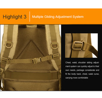 Protector Plus 45l Sac à dos de premiers soins tactique 45l Système Molle Équipement tactique Sac à dos Logo personnalisé pour hommes