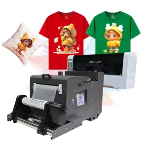 Hochwertige Dtf-Drucker maschine Pet Film T-Shirt-Drucker Dual I3200 12-Zoll-Dtf-Drucker 30cm mit Schüttel pulver maschine