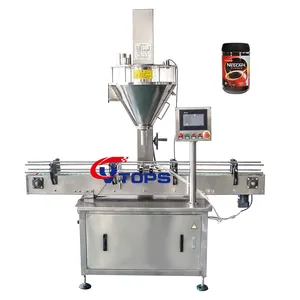 VTOPS CE Approved 100g 500g Supplement Protein Milk Powder Single Head Auger Filler Bottle Filling Machine