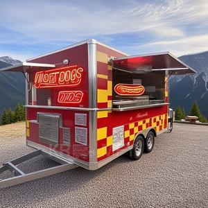 Camión de Comida Estándar Estadounidense para Venta de Café y Hot Dogs, Remolque con Cocina Completa - Product Image 4