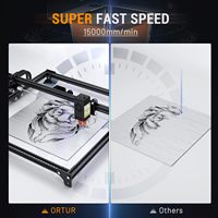 ORTUR Laser Master 2 Pro S2 LU2-10A 10000mW CNC Cutter 0.05x0.1mm Compressed Spot Laser Engraver pour le bois et le métal