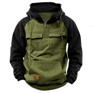 Felpe con Cappuccio Invernali da <span class=keywords><strong>Uomo</strong></span> a Maniche Lunghe, Giacche Casual, Moda Vintage, Capispalla - Product Image 2