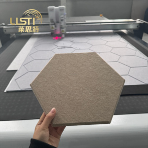 Vente <span class=keywords><strong>d</strong></span>'usine, dalles acoustiques hexagonales de 9 mm/12 mm, matériau insonorisant en feutre PET, adhésif au dos en option, insonorisation Akupanel - Product Image 2