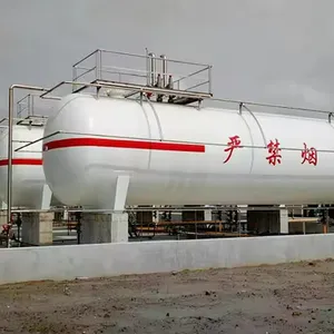 Horizontal carbon steel made ground 10000 litre lpg gas storage tanks