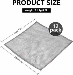 Éponge à vaisselle en fil d'acier double couche, anti-rayures, réutilisable, écologique, pour la cuisine - Product Image 3