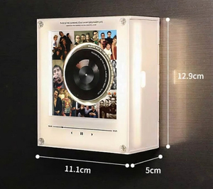 Aimant <span class=keywords><strong>de</strong></span> réfrigérateur rotatif musical NFC personnalisé avec éclairage LED, photo en acrylique, souvenir <span class=keywords><strong>de</strong></span> mariage, <span class=keywords><strong>de</strong></span> remise <span class=keywords><strong>de</strong></span> diplôme, cadeau - Product Image 3