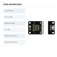 Modul Tampilan LED Tujuh Segmen Satu Digit 0 56 Inci Kontrol Serial Titik Desimal Untuk Penghitung Waktu Arduino