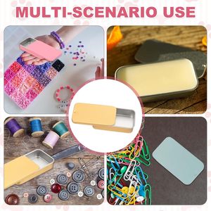 Factory Mini Rectangular Sliding Tin <b>Box</b> Child Resistant Empty Tins <b>Box</b> Containers Custom Slide Metal Tin for <b>Small</b> Storage - Product Image 6
