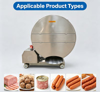 Machine à découper et à émincer la viande congelée automatique professionnelle, robuste, motorisée, avec épaisseur réglable