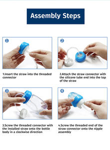 <span class=keywords><strong>Biberon</strong></span> Mignon <span class=keywords><strong>Anti</strong></span>-<span class=keywords><strong>Colique</strong></span> Sans BPA avec Longue Paille en Silicone de Qualité Alimentaire pour Soin des Bébés - Product Image 5